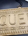 Plaque murale doré QUEEN 