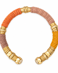 GAS BIJOUX - BRACELET SARI BIS DORÉ - CUIRS 4 COULEURS