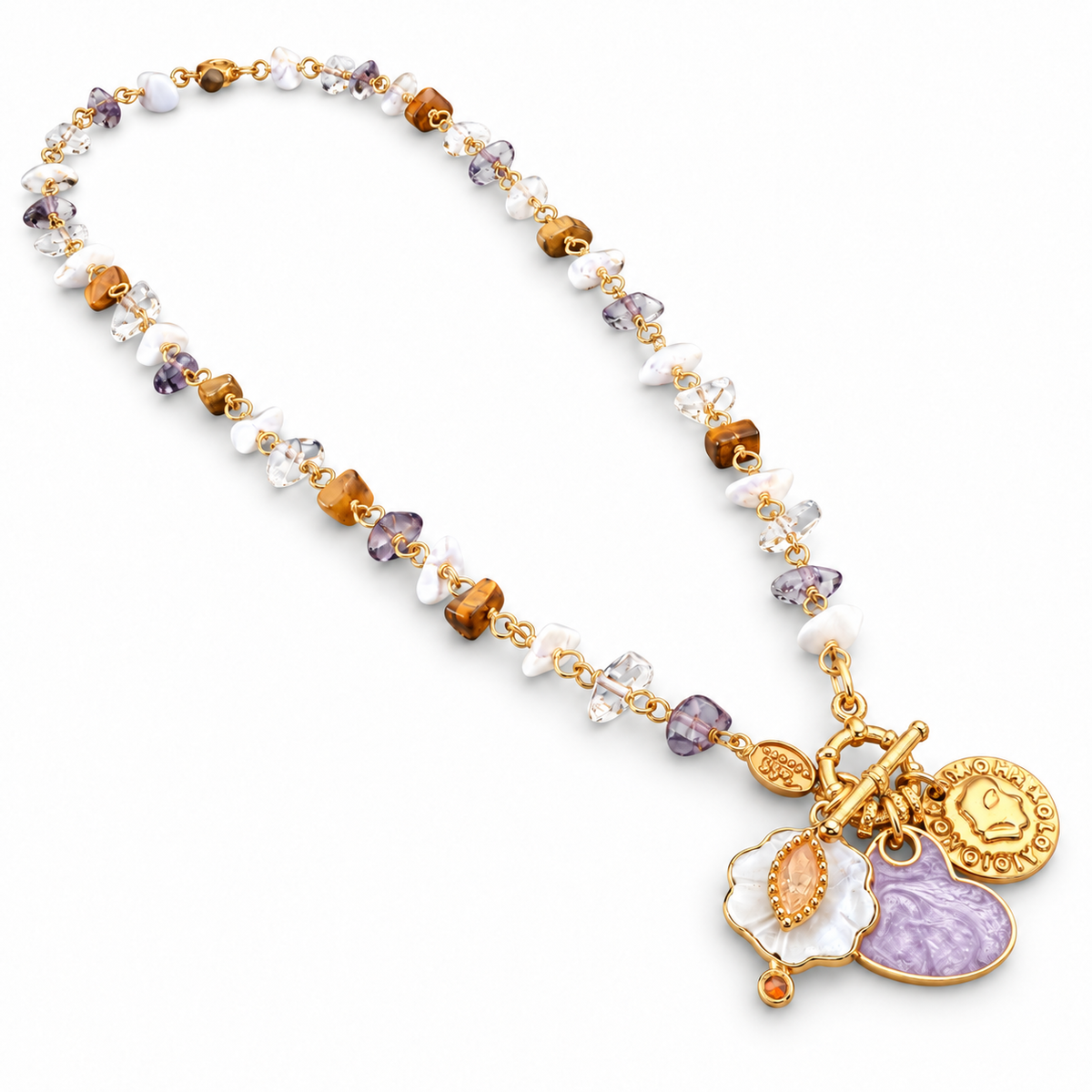 GAS BIJOUX - COLLIER GIPSEA CHARMS MÉTAL DORÉ
