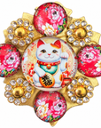 AZAFRAN ROSA - BROCHE MANEKI-NEKO - 5 MODELES