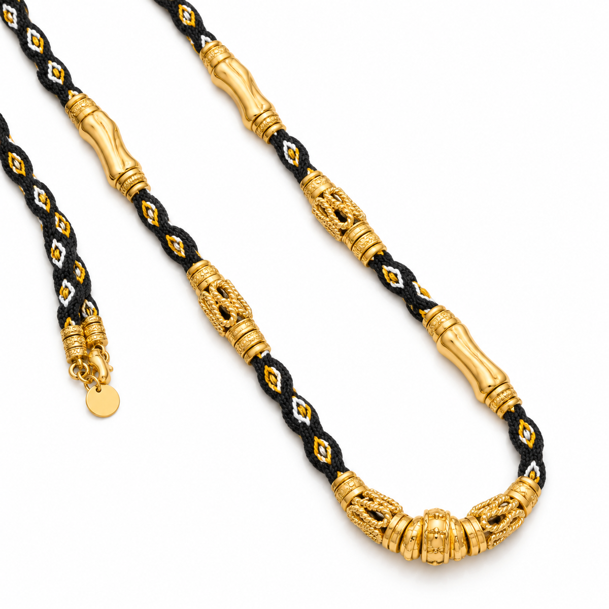 GAS BIJOUX - SAUTOIR LIMA NOIR - METAL DORÉ