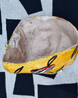 Masque décoration murale Inde tigre jaune 10cm papier mâché