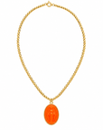 LE MONDE EST STONE - COLLIER VIERGE MIRACULEUSE - ORANGE