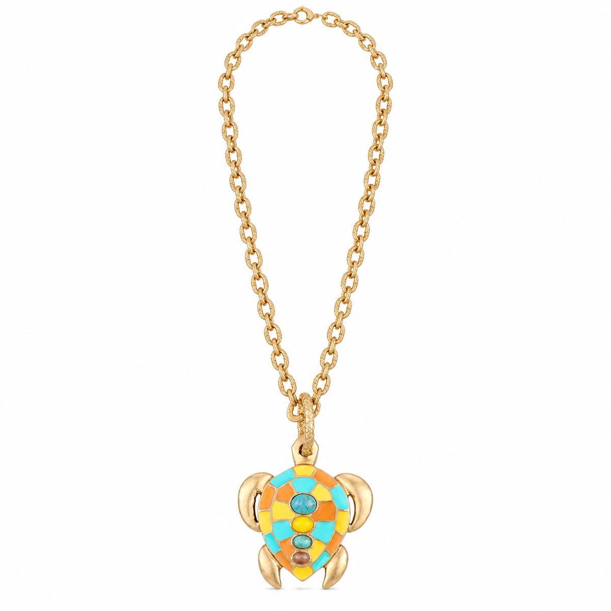 GAS BIJOUX - SAUTOIR TORTUE EMAILLÉ