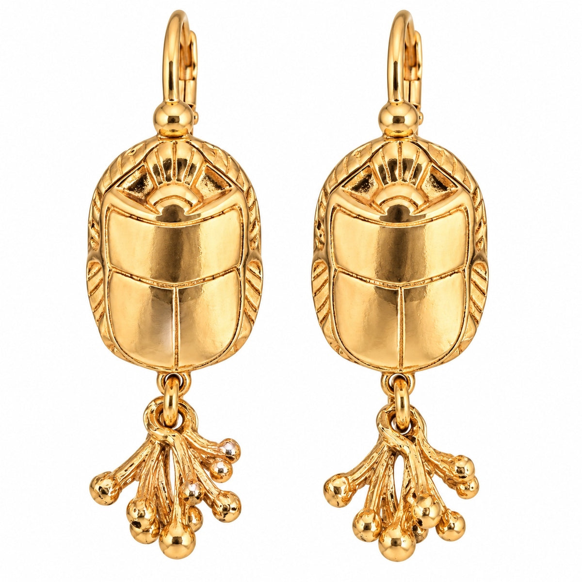 GAS BIJOUX - BOUCLES D'OREILLES SCARAMOUCHE - MÉTAL DORÉ