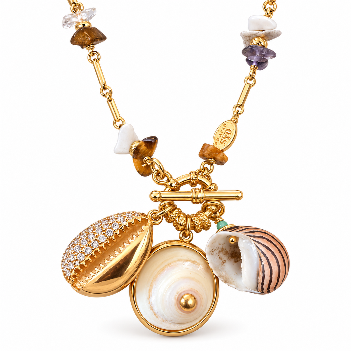 GAS BIJOUX - COLLIER GIPSY CHARMS - MÉTAL DORÉ