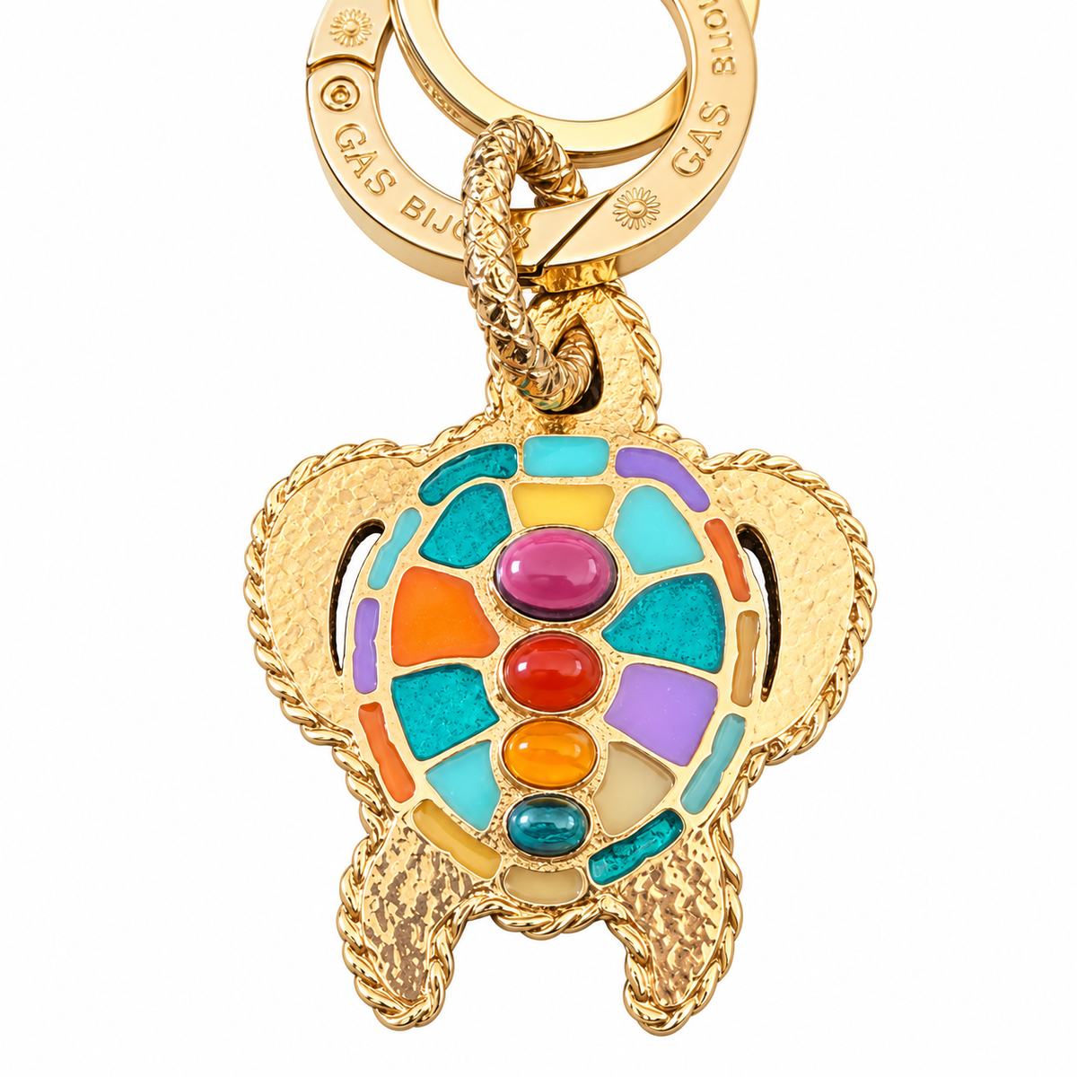 GAS BIJOUX - PORTE CLES TORTUE EMAIL
