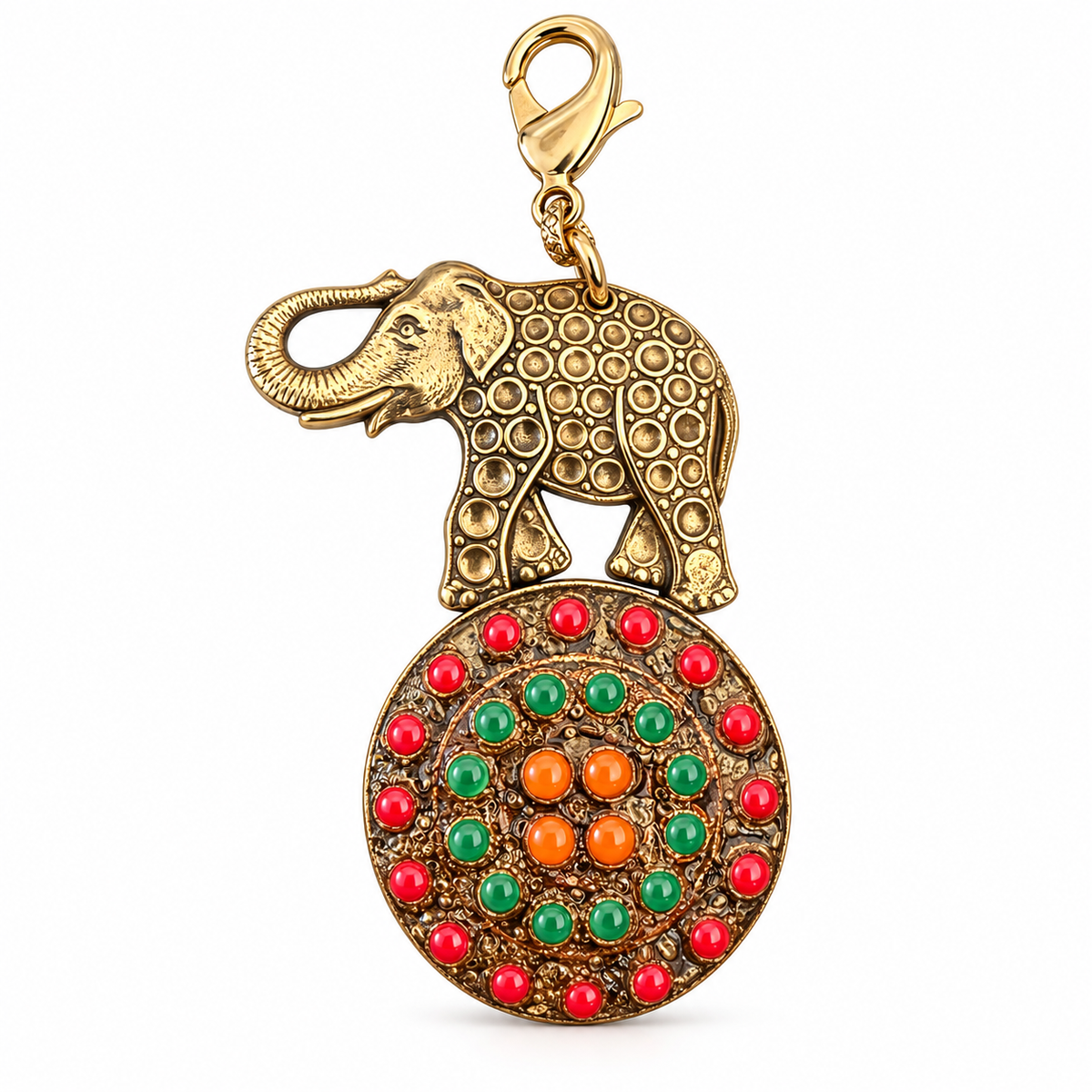 GAS BIJOUX - CHARMS UNIQUE - ELEPHANT MÉTAL  DORÉ