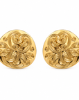 GAS BIJOUX - BOUCLES D'OREILLES PUCES DIVA - PETIT MODÈLE - MÉTAL DORÉ