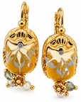 GAS BIJOUX - BOUCLES D'OREILLES SCARAMOUCHE BIS - KAKI - MÉTAL DORÉ