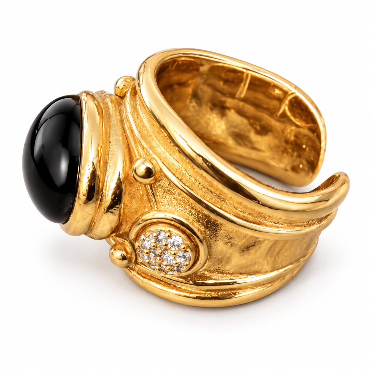 GAS BIJOUX - BAGUE SIMONE DOREE - TAILLE M