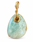 GAS BIJOUX - CHARMS UNIQUE - AMAZONITE - METAL DORÉ