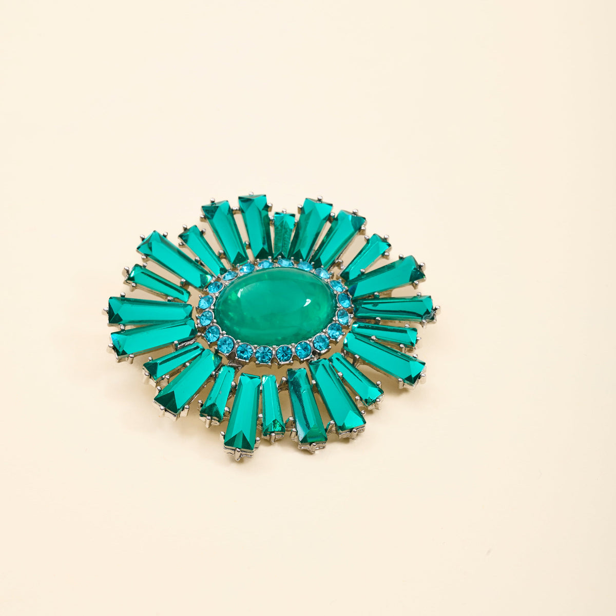 BY GARANCE - BROCHE RANA - CRISTAUX VERTS