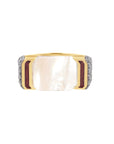 BE MAAD - Bague modèle Berry - Nacre blanche taille 56