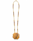 LE MONDE EST STONE - SAUTOIR FLOWER XL - OEIL DE TIGRE