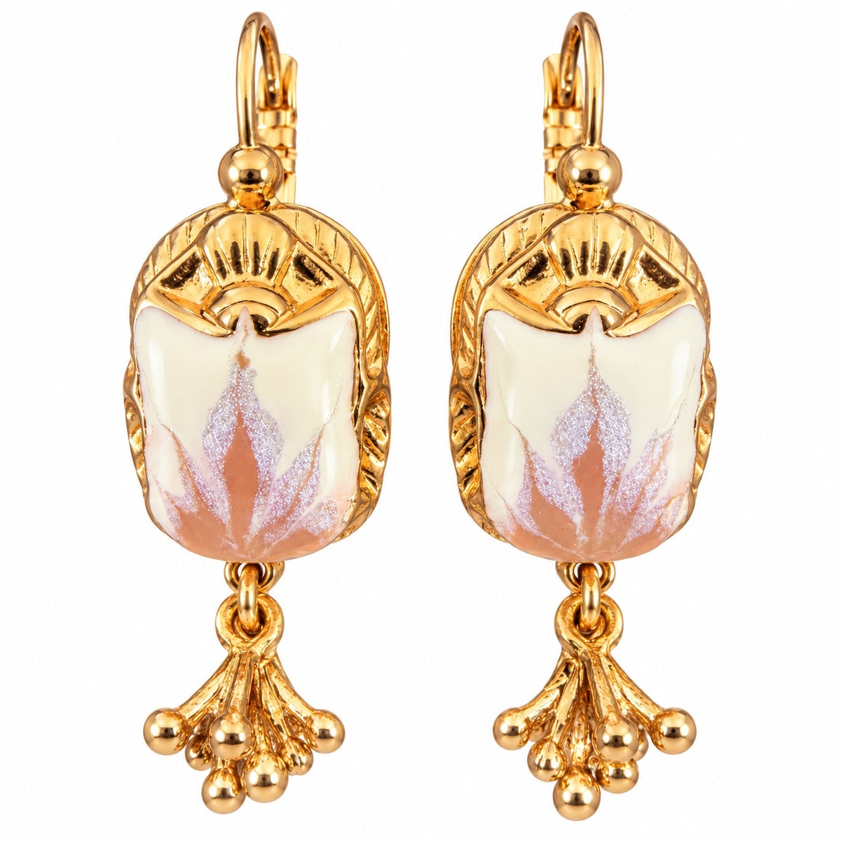 GAS BIJOUX - BOUCLES D'OREILLES SCARAMOUCHE - MÉTAL DORÉ