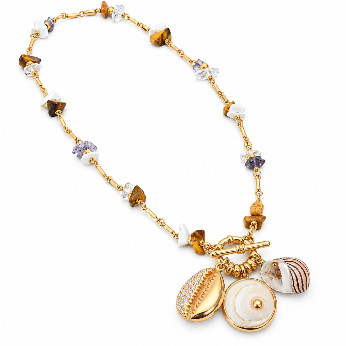 GAS BIJOUX - COLLIER GIPSY CHARMS - MÉTAL DORÉ
