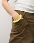 VANESSA BARONI - Bracelet mini beads NEON YELLOW