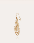 GAS BIJOUX - Boucles d'oreilles ORPHEE grand modèle dorées à l'or fin - Nacre blanche