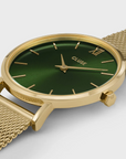 CLUSE - MINUIT Monttre CW10206 GREEN/GOLD