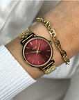 CLUSE - PETITE BOHO CHIC - Montre CW10505 GOLD/RED