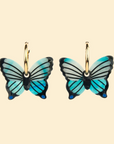 COUCOU SUZETTE - Boucles d'oreilles Papillon bleu