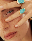 LEO SEDIM - Bague ALMERIA - Turquoise