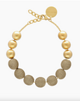 VANESSA BARONI - Wrapped Beads Necklace Gold Vintage