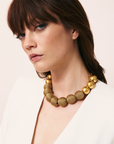 VANESSA BARONI - Wrapped Beads Necklace Gold Vintage