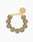 VANESSA BARONI - Wrapped beads Bracelet Gold