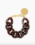 VANESSA BARONI - Bracelet GREAT dark brown marble