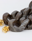 VANESSA BARONI - Bracelet GREAT dark brown marble