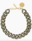 VANESSA BARONI - Collier chaine light olive marble