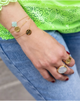 ZAG BIJOUX - Bracelet VEGA  acier doré noir
