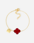 ZAG BIJOUX - Bracelet VEGA acier doré rouge