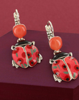 TARATATA - Boucles d'oreilles dormeuses thème COX rouge