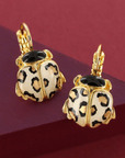 TARATATA - Boucles d'oreilles dormeuses thème COX leopard