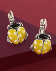 TARATATA - Boucles d'oreilles dormeuses thème COX jaune