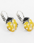 TARATATA - Boucles d'oreilles dormeuses thème COX jaune