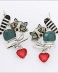 TARATATA - Boucles d'oreille dormeuses RATON LOVER