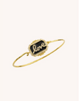 MYA BAY - Bracelet BLACK SHINY LOVE BOHEME or