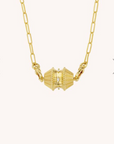 MYA-BAY - Collier GOLD BIG TALISMAN or