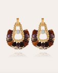 GAS BIJOUX - Boucles d'oreilles FORTALEZA dorées à l'or fin