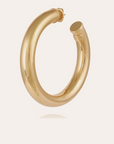 GAS BIJOUX - Boucles d'oreilles créoles TURNER grand modèle dorées à l'or fin