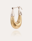 GAS BIJOUX - Boucles d'oreilles ECUME petit modèle bicolore dorées