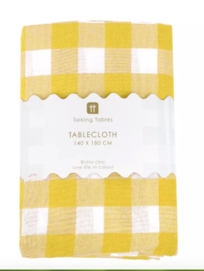 TALKING TABLES - NAPPE EN TISSU JAUNE