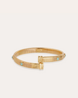 GAS BIJOUX - Bracelet Starlette doré à l'or fin - Pierres bleues