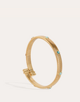 GAS BIJOUX - Bracelet Starlette doré à l'or fin - Pierres bleues