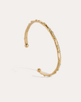 GAS BIJOUX - Bracelet BAMBINI jonc strass doré à l'or fin et cristaux de Swarovski bleu