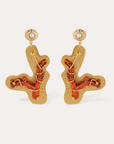 GAS BIJOUX - Boucles d'oreilles FORMENTERA dorées à l'or fin